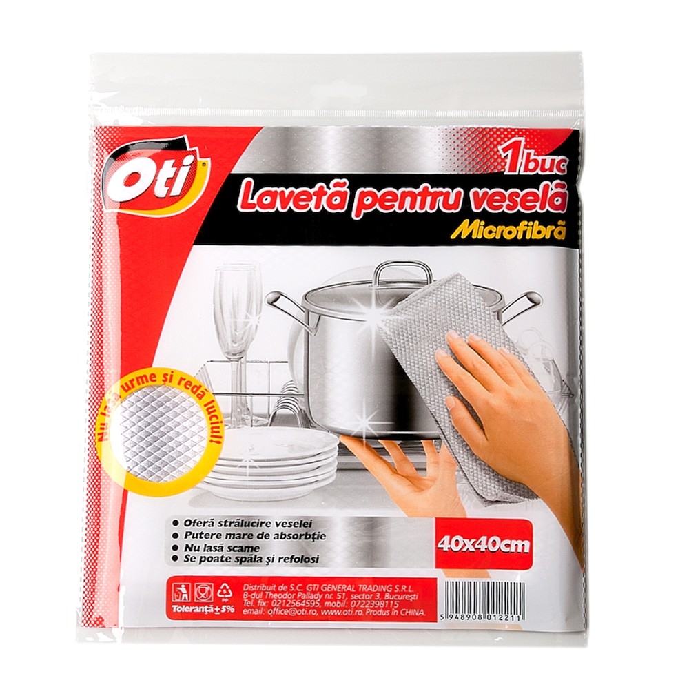 Laveta pentru vesela OTI  microfibra  40x40 cm